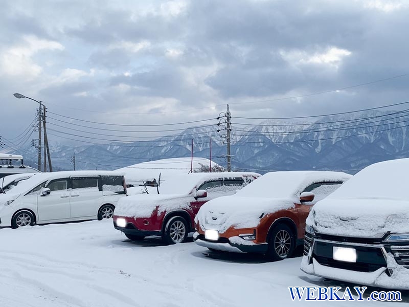 駐車場　乗鞍高原スキー場　のりくら　乗鞍ホテルブルーリゾート　スノーボード　snowboarding in japan hakuba