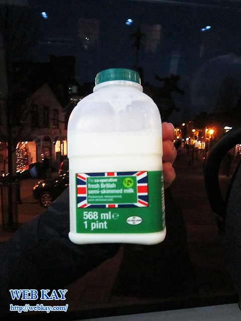 英国の牛乳