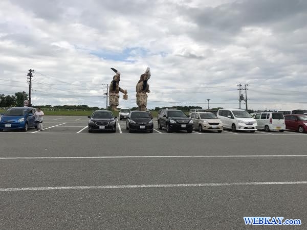 駐車場 parking 巨大なまはげ 男鹿総合観光案内所 Huge Namahage akita japan Oga Tourist Information