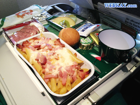 アリタリア Alitalia イタリア航空 機内食 感想 口コミ イタリアン