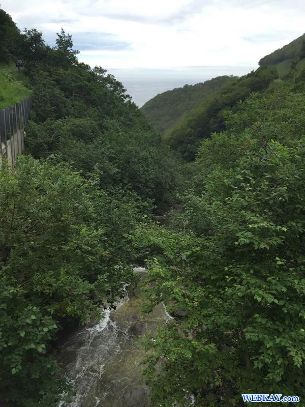 北海道 知床 カムイワッカ湯の滝 kamuywakka waterfall
