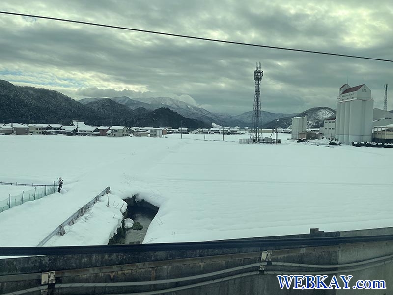 雪景色 大阪府 東京駅 姫路駅 東海道・山陽新幹線のぞみ号 2021年12月