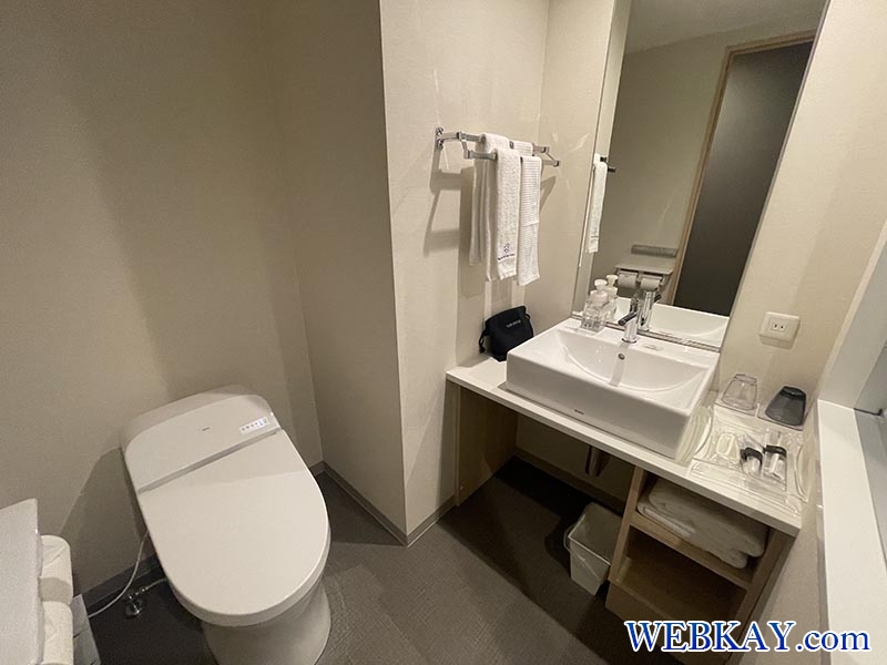 Daiwa Roynet Hotel Himeji ダイワロイネットホテル姫路 シャワー室とトイレと洗面台