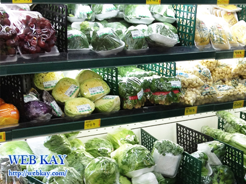 韓国ソウル スーパーマーケット 買い物 ショッピング 野菜