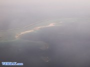 ハテの浜 久米島空港 上空 景色