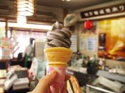 黒ごまソフトクリーム 兼六園 けんろくえん 蓮池門通り れんちもん 食べログ 金沢 Kenroku-en kanazawa icecream