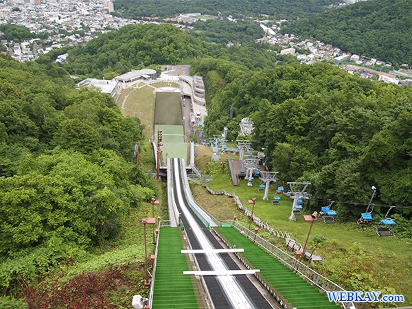 札幌大倉山展望台 スキージャンプリフト 展望 眺め