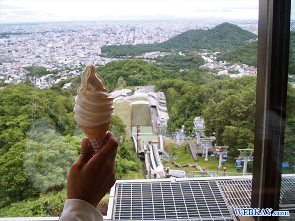 大倉山特製ソフトクリーム ice cream sapporo okurayama melonvanilla