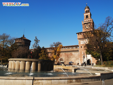 スフォルツェスコ城 Castello Sforzesco ミラノ MILANO 散策 イタリア旅行 観光スポット